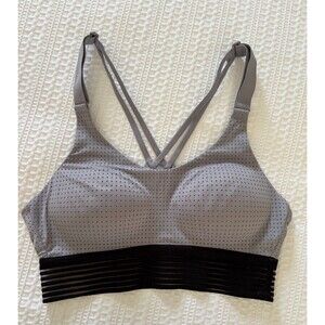 Victoria's Secret VICTORIA SPORT Gray/Black Racerback Sports Bra 32B